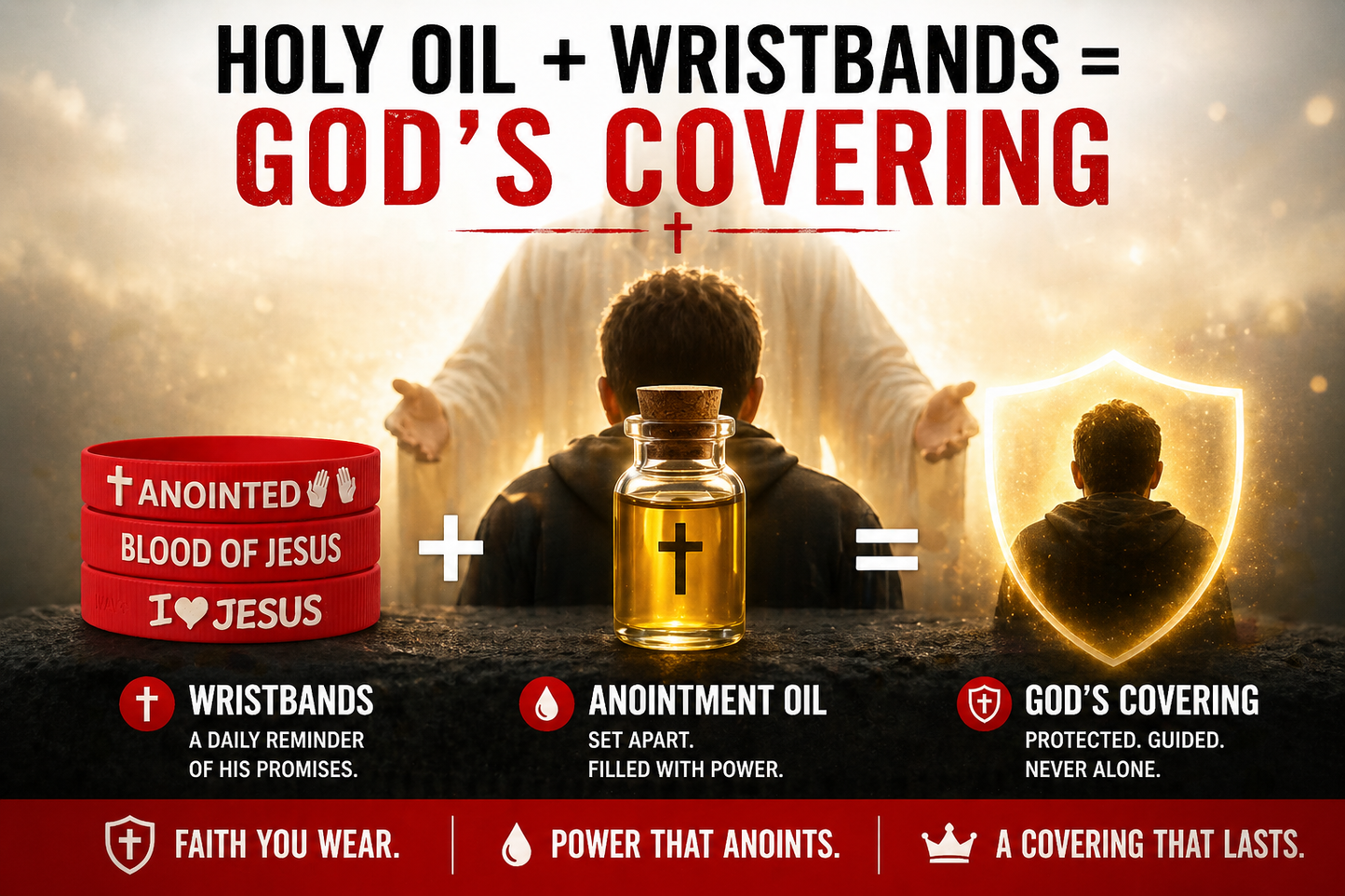 Anointed Wristbands Covered in Prayer — Limited Release
